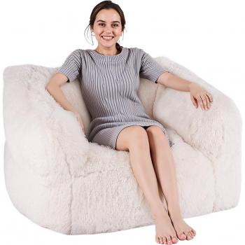 Coussin Poire VEVOR – Pouf Mobilier, Accoudoirs et Éclairage à Fermeture – Salle de Jeux