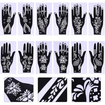 Creative Hand Art Tattoo Stencils