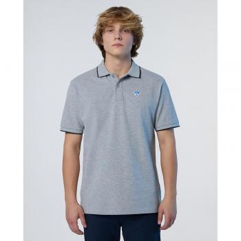 North Sails Polo Grigio Melange A Maniche Corte XXL