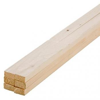 Tasseaux de sapin 6 pièces – Lot PEFC 70% (2400 × 34 × 18 mm)