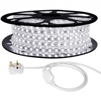 IP65 Rated Daylight White LED Strip, 25m Long
