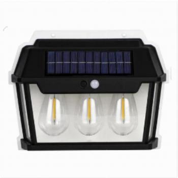 Faro Solare Esterno con Sensore di Movimento Luce Calda 38 Watt