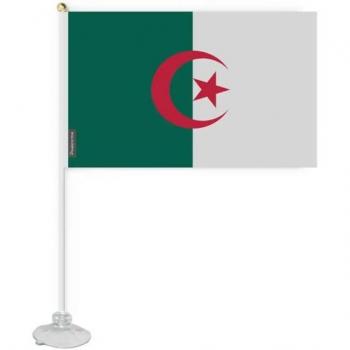 Algeria Portable Flag – 20 × 30 cm – Strong Polyester – Full‑Color Backing – Easy‑to‑Carry