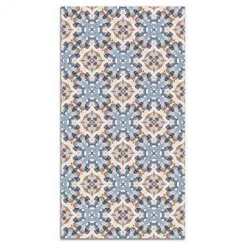 Tapis Vinyle Tuile Bleu 120×170