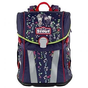 Scout Sunny Schulranzen Flower Horses – Rutschfeste Rückenstütze