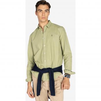 Camisa de Hombre Verde con Botones