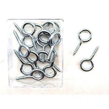 Verzinkte Ringschrauben 20 x 10 mm, 15 Stück