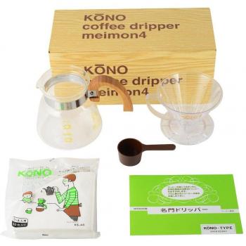 Siphon KONO “Café Japón” – Gotejador profesional para 4 personas con mango de madera