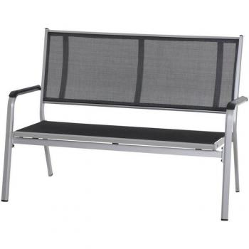 Siena Garden Tesoro Aluminium Gartenbank mit Textilene Bezug
