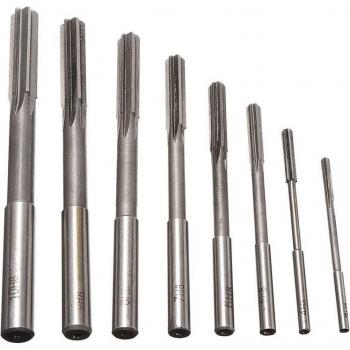 8pcs HSS H7 Reamer Set with Straight Shank