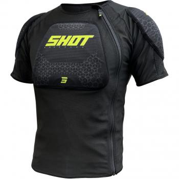 T-Shirt Protettiva SHOT AIRLIGHT Nero Giallo Fluo 2XL