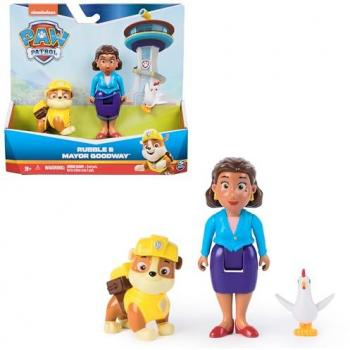 Spin Master International B.V. PAW Patrol Hero Pups – Actionfiguren-Set mit Rubble, Bürgermeisterin Gutherz und Henrietta Huhn