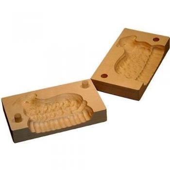 Holz-Butterform Butter Lamm Klappform Holzform Buttermodel Lämmchen Osterlamm