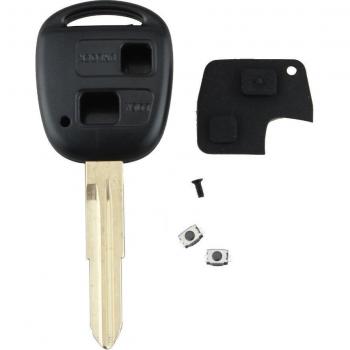 Kit de reparación de llave remota para Toyota Yaris, incluye carcasa de goma