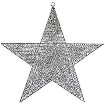 50 cm Silvrig Metallstjärna