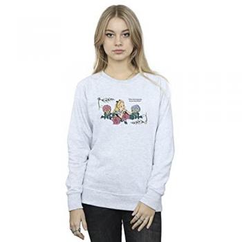 Disney Women’s Alice in Wonderland “What Kind Of Garden” Grey Pullover (M)