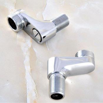 Wall-Mounted Polished Chrome Brass Claw Foot Faucet Duo with Flexible Swing Arms – Model MBA183