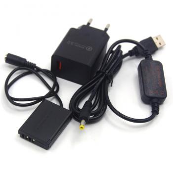 USB Power Bank 4.2V 5V Charger with DR-110 DC Coupler NB-13L Dummy Battery for Canon PowerShot G5 G7 X Mark II G5X G7X MII G9X