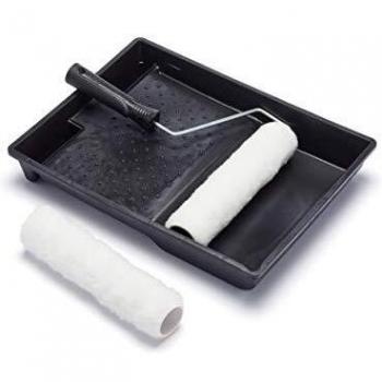 Harris 101092005 Essentials Walls & Ceilings Twin Set 9in, 1 x Tray, 1 x Frame, 2 x Roller Sleeves