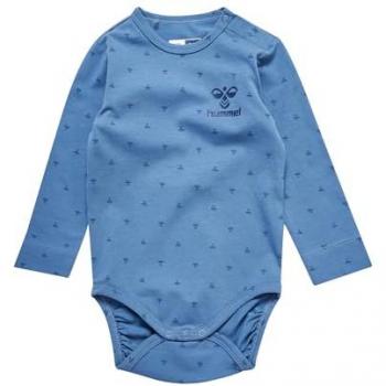 Hummel BEESY Baby‑Strampler L/S Blau – Mädchen 86