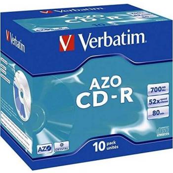 Verbatim CD-R AZO imprimable, boîte de 10