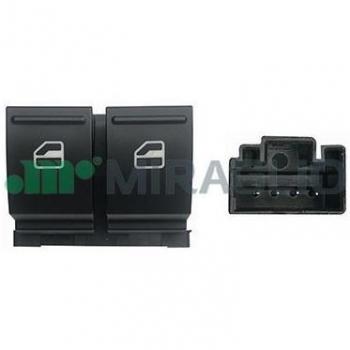 Bouton de commande lève-vitre MIRAGLIO 121/VKB76003 adapté aux modèles Golf 6/5, Polo V3/5 portes, Seat Ibiza 4,