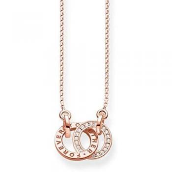 Collar pequeño de zirconia y plata Forever Together