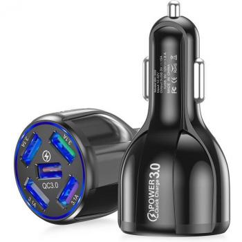 USLION 15A Quick Charge USB Car Charger with LED