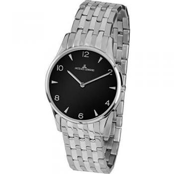 JACQUES LEMANS Herrenuhr London Metallband 1‑1853ZA – Robust & Stilvoll