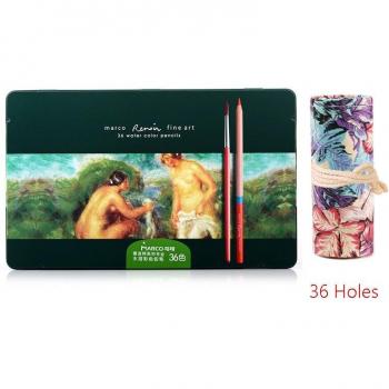 Renoir 120‑Color Dual‑Finish Colored Pencils (Oil & Water) – Compact Tin Set