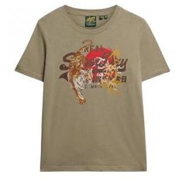 Superdry Frauen‑T-Shirt „Lässiges Tokyo Vintage“