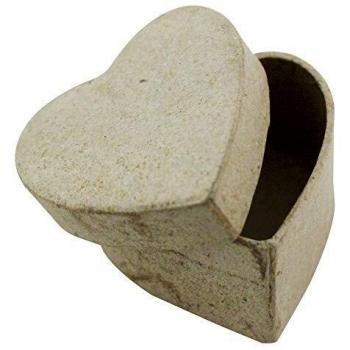 Support créatif cœur en papier mâché