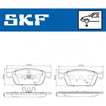 VKBP 80151 – Pastilhas de Travão SKF