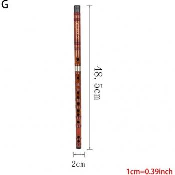 Flauta de bambú para principiantes C D E F G