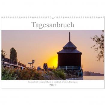 Tagesanbruch am Rhein (Wandkalender 2025 DIN A3 quer) CALVENDO Monatskalender