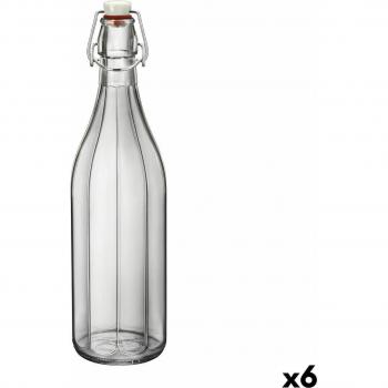 Bormioli Rocco Oxford 1 Liter Flasche aus Glas (6 Stück)