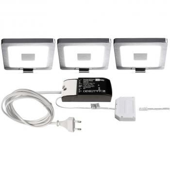Deko-Light stříbrné nábytkové svítidlo 3ks Bale 12V DC 4,5W 4000 K