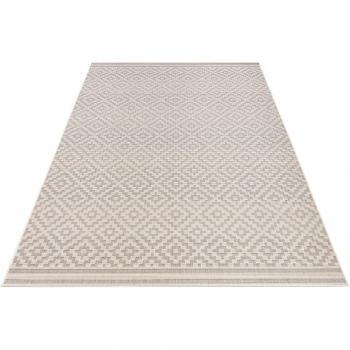 Rechteckiger Teppich Raute, grau, von NORTHRUGS, 240x340 cm