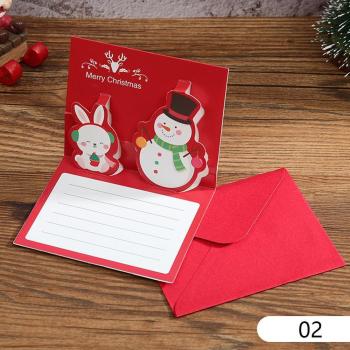 Mini Schneemann Grußkarte für Weihnachten