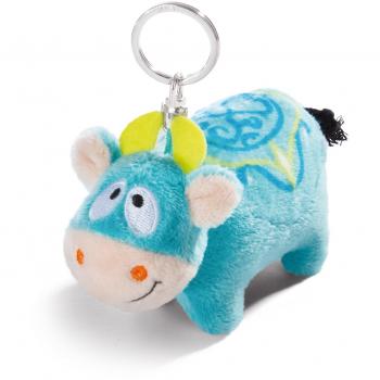 Nici 42197 Jolly Mäh Kuh MOH Schlüsselanhänger, Türkis, 10 cm