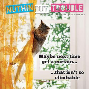 Nuthin But Trouble 2025 Wall Calendar