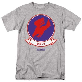 Mid‑Size Top Gun Vf1 Logo T‑Shirt in Grey Heather