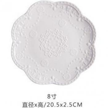 European Bone China Steak and Dessert Tray