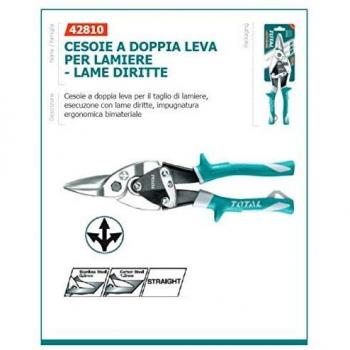 Tijeras de doble palanca 250 mm para metal Total