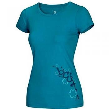 Ocun Blooms T-Shirt für Damen, Baltic Blau