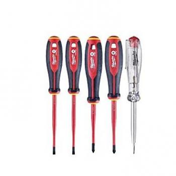 Milwaukee VDE S 5‑Stück Set: Elektriker‑Schraubenzieher