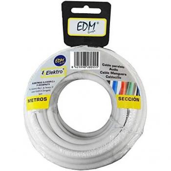 Manguera Plana Blanca EDM 2 x 1,5 mm 25 m