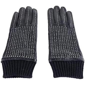 Cavalli Class Zwart Lamsleren Handschoen