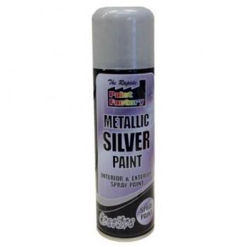 Metal Spray Paint 250ml Silver Metallic