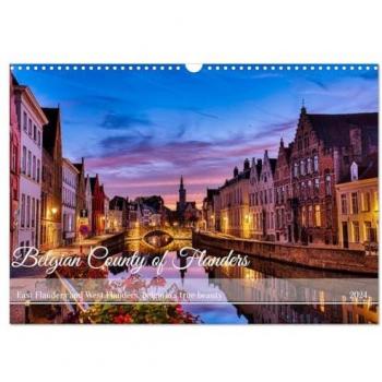 Belgian County of Flanders 2024 Wall Calendar